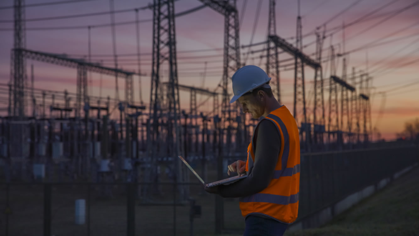 Hero Image of power plant worker